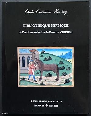 Imagen del vendedor de Etude Couturier Nicolay. Bibliothque Hippique de l'Ancienne Collection du Baron de Curnieu. a la venta por Bouquinerie Aurore (SLAM-ILAB)