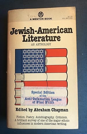 Seller image for Jewish-American Literature; An Anthology for sale by Sheafe Street Books