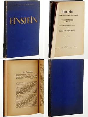 Seller image for Einstein. Gemeinverstndliche Betrachtungen ber die Relativittstheorie und ein neues Weltsystem. Entw. aus Gesprchen mit Einstein; Einblicke in seine Gedankenwelt. 21. - 25. Taus. for sale by Antiquariat Lehmann-Dronke