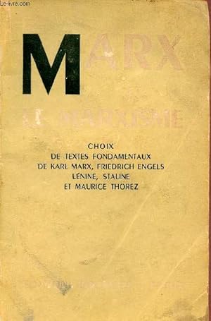 Seller image for Marx et le marxisme. for sale by Le-Livre