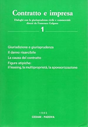 Bild des Verkufers fr Contratto e impresa - dialoghi con la giurisprudenza civile e commerciale Vol 1 1985 zum Verkauf von MULTI BOOK