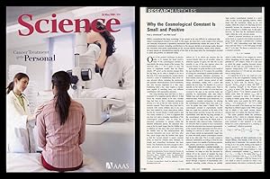 Seller image for Why the Cosmological Constant Is Small and Positive in Science 312 No. 5777 pp. 1180 - 1183, May 26, 2006 for sale by Atticus Rare Books