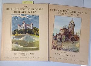 Bild des Verkufers fr Die Burgen und Schlsser des Kantons Waadt vom 11. bis 16. Jahrhundert I. & II. Teil. Die Burgen und Schlsser der Schweiz Lieferung XI und XII zum Verkauf von Antiquariat Trger