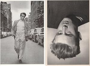 James Dean Walking Down The Street Photo 2x Postcard