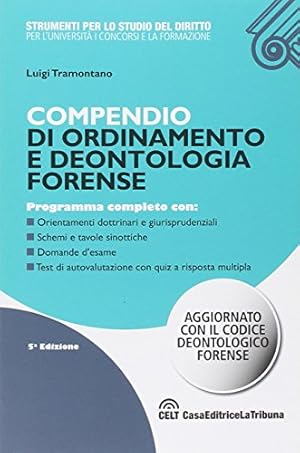 Seller image for Compendio di ordinamento e deontologia forense for sale by MULTI BOOK