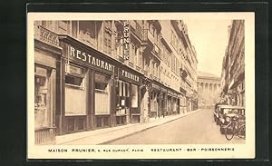 Carte postale Paris, Restaurant Maison Prunier, 9, Rue Duphot