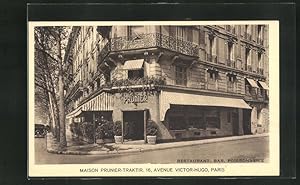 Carte postale Paris, Restaurant Maison Prunier-Traktir, 16, Avenue Victor-Hugo