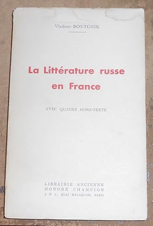 La Littérature russe en France