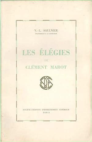 Les élégies de Clément Marot