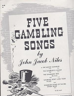 Seller image for The Rovin' Gambler [only, from] Five Gambling Songs by John Jacob Niles. [For Piano and low voice] for sale by Meir Turner