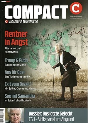 Bild des Verkufers fr COMPACT - Magazin fr Souvernitt . Ausgabe 08/2018 zum Verkauf von Antiquariat Jterbook, Inh. H. Schulze