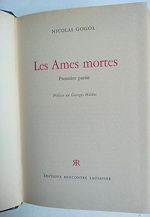 Imagen del vendedor de LES AMES MORTES (Premire partie) a la venta por Librairie l'Aspidistra