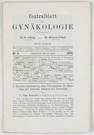 Bild des Verkufers fr Spontane Ausstossung eines Fibromyxoms der Harnblase per urethram whrend der Graviditt (pp.177-179) zum Verkauf von Antiq. F.-D. Shn - Medicusbooks.Com