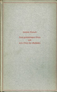 Seller image for Vom geschichtlichen Sinn und vom Sinn der Geschichte. for sale by Antiquariat Axel Kurta