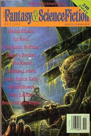 Image du vendeur pour The Magazine of Fantasy and Science Fiction, October/november 1995 mis en vente par Cider Creek Books