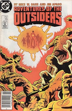 Bild des Verkufers fr Adventures of the Outsiders #39 ( 1986 1st Series ) Newsstand Edition zum Verkauf von Cider Creek Books