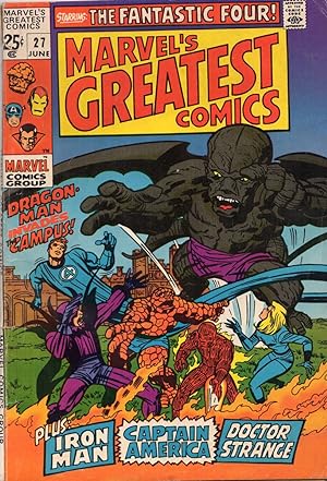 Image du vendeur pour Marvel's Greatest Comics #27 ( 1969 Series ) The Fantastic Four, Iron Man, Captain America, Doctor Strange mis en vente par Cider Creek Books