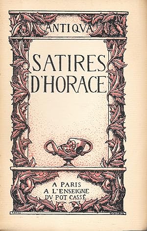 "Satires" d'Horace (Ouvrage numéroté n°694 - Imprimé sur Papyrus de Tsahet)