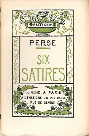 "Six Satires" - Illustré de bois gravés de René Pottier - Ouvrage broché et numéroté (n°2404)