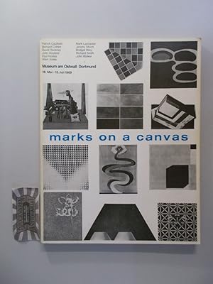 Bild des Verkufers fr marks on a canvas: Ausstellung, Museum am Ostwall, Dortmund, 18. Mai - 13. Juli 1969. Ausstellungskatalog. zum Verkauf von Druckwaren Antiquariat