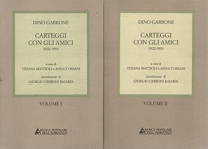 Seller image for Carteggi con gli amici 1922-1931 (2 volumi) for sale by Di Mano in Mano Soc. Coop