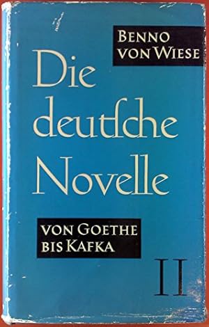 Bild des Verkufers fr Die Deutsche Novelle von Goethe bis Kafka zum Verkauf von Gabis Bcherlager