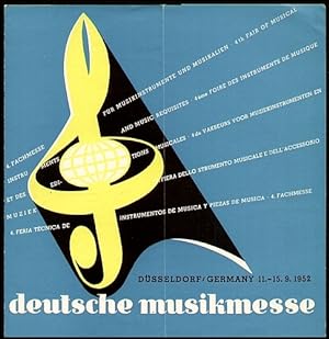 Deutsche Musikmesse. 4. Fachmesse für Musikinstrumente und Musikalien 1952.