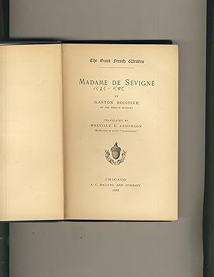 Imagen del vendedor de Madame De Sevigne a la venta por Richard Lemay