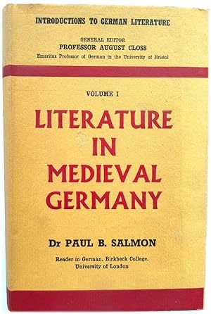 Bild des Verkufers fr Literature in Medieval Germany zum Verkauf von PsychoBabel & Skoob Books