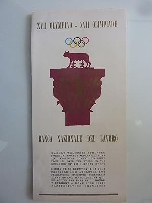 XVII GIOCHI OLIMPICI ROMA 1960 - PROGRAMMI SPORTIVI