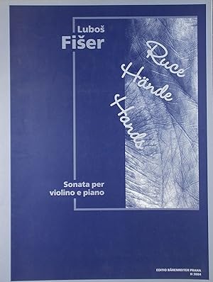 Immagine del venditore per Ruce (Hande, Hands) Sonata, per Violino e piano (for Violin and Piano) venduto da Austin Sherlaw-Johnson, Secondhand Music