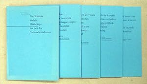 Bild des Verkufers fr Die Schweiz und die Flchtlinge zur Zeit des Nationalsozialismus. [Bericht und 4 Beihefte; zus. 5 Bde.]. zum Verkauf von antiquariat peter petrej - Bibliopolium AG