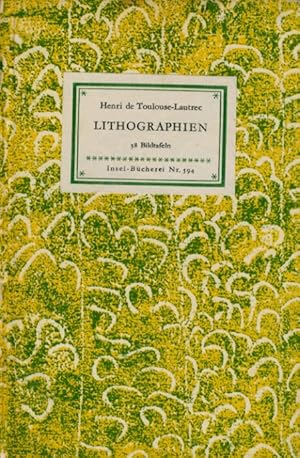Bild des Verkufers fr Lithographien. 38 Bildtafeln. Insel-Bcherei 594. zum Verkauf von Antiquariat Liberarius - Frank Wechsler