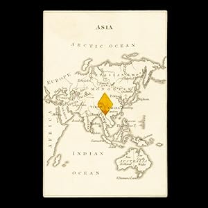 Bild des Verkufers fr Playing card with map of Asia including Australia zum Verkauf von Douglas Stewart Fine Books