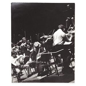 Seller image for Israeli-Canadian cellist Ofra Harnoy playing Elgar's Cello Concerto at the Sydney Opera House, 1989. for sale by Douglas Stewart Fine Books