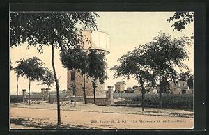 Ansichtskarte Juvisy, Le Réservoir et les Gravilliers, Wasserturm