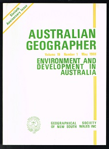 Volume 19, Number 1, May 1988: Theme papers on environment and development in Australia. -