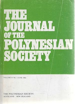 Seller image for The Journal of the Polynesian Society. Vol. 91. No. 2. June 1982. for sale by Tinakori Books