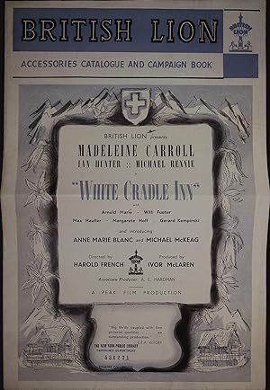 Imagen del vendedor de White Cradle Inn Pressbook 1947 Madeleine Carroll, Ian Hunter a la venta por AcornBooksNH