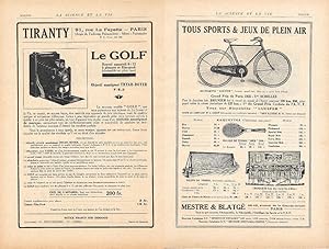 Immagine del venditore per Le Golf 9x12. Tiranty Paris / Mestre and Blatge Tous sports. Pubblicita 1926 fronte/retro venduto da libreria biblos