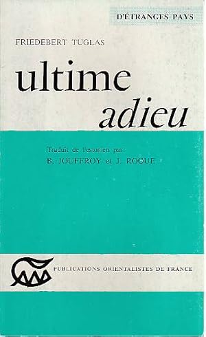 Imagen del vendedor de Ultime adieu, a la venta por L'Odeur du Book