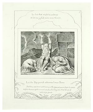 Bild des Verkufers fr Illustrations of the Book of Job. Plate #8 "Let the Day Perish Wherein I was born." zum Verkauf von John Windle Antiquarian Bookseller, ABAA