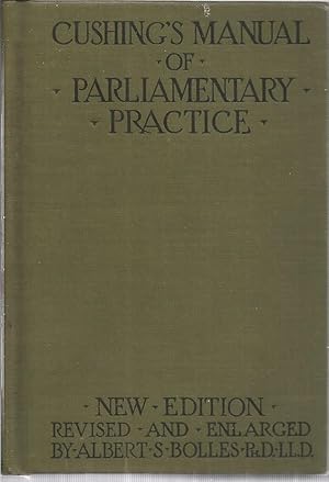 Immagine del venditore per Cushing's Manual of Parliammentary Practice venduto da The Book Junction