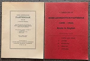 [Two Items] Boris Leonidovich Pasternak, 1890-1960, A Centennial Exhibition from the Private Coll...