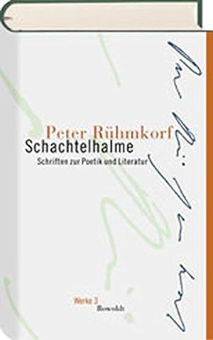 Bild des Verkufers fr Schachtelhalme: Schriften zur Poetik und Literatur. zum Verkauf von nika-books, art & crafts GbR