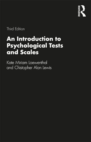 Seller image for Introduction to Psychological Tests and Scales for sale by GreatBookPrices