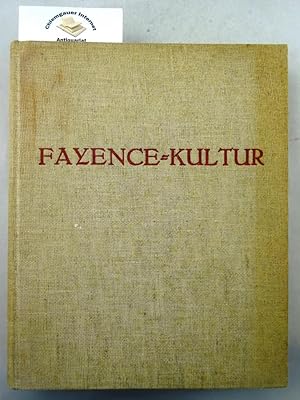 Immagine del venditore per Die deutsche Fayence-Kultur : 150 der schnsten deutschen Fayencen. Kultur- und Kunstdokumente ; Bd. 3 venduto da Chiemgauer Internet Antiquariat GbR