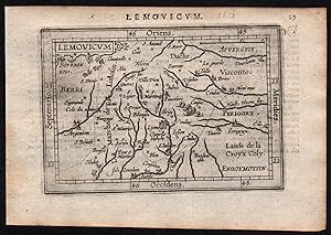 Immagine del venditore per Lemouicum" - Limousin Limoges Haute-Vienne Nouvelle Aquitaine France Frankreich Karte map carte venduto da Antiquariat Steffen Vlkel GmbH