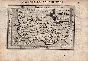 Immagine del venditore per Caletum et Bononia" - Pas-de-Calaris Boulogne Boulonnais France Frankreich Karte map carte venduto da Antiquariat Steffen Vlkel GmbH