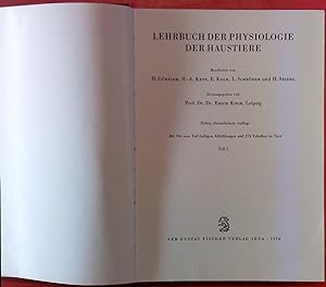 Seller image for Lehrbuch der Physiologie der Haustiere, Teil I for sale by biblion2